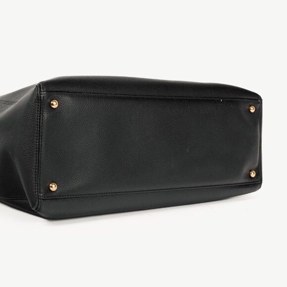 Chanel Cerf Executive Black Leather CC Tote Bag - Picture 5 of 13